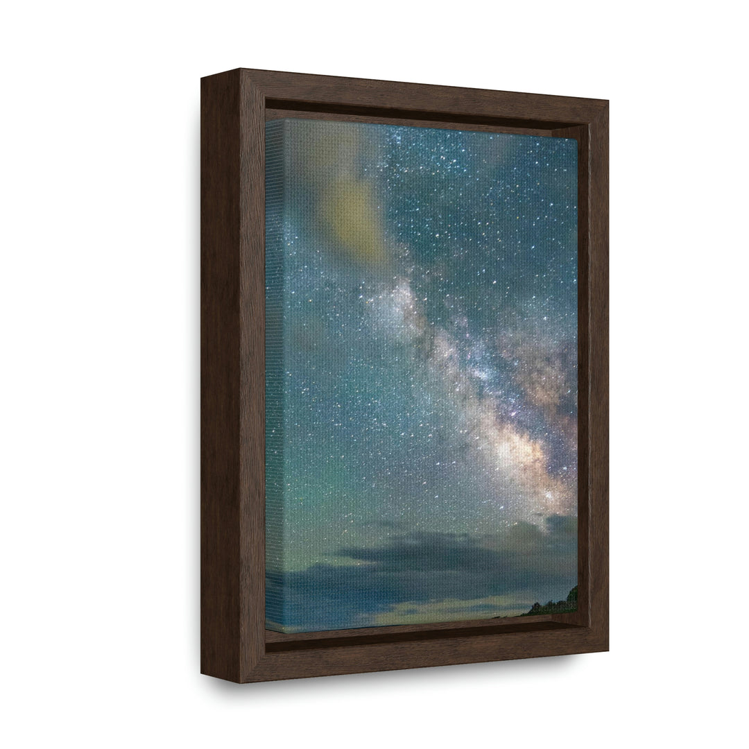 Milky Way Through the Clouds Part 1 - Canvas with Frame