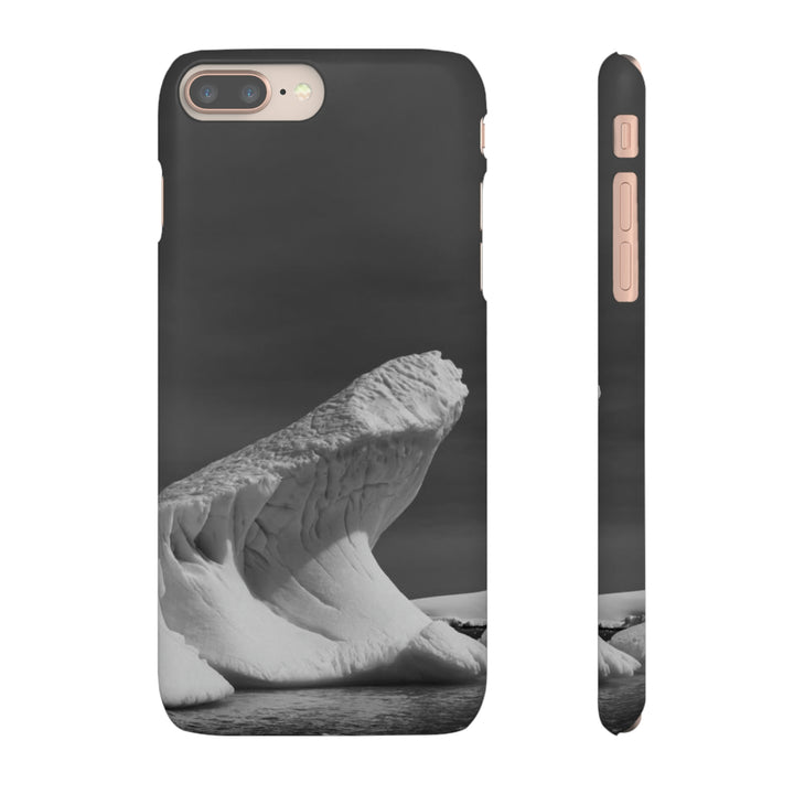 The Angles of an Iceberg in Black and White - Phone Case