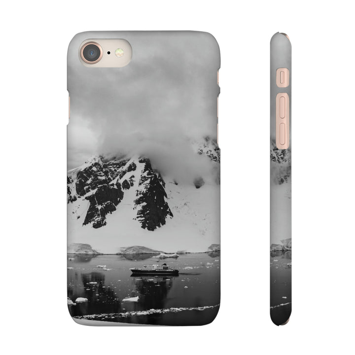 Peaceful Anchoring in Black and White - Phone Case