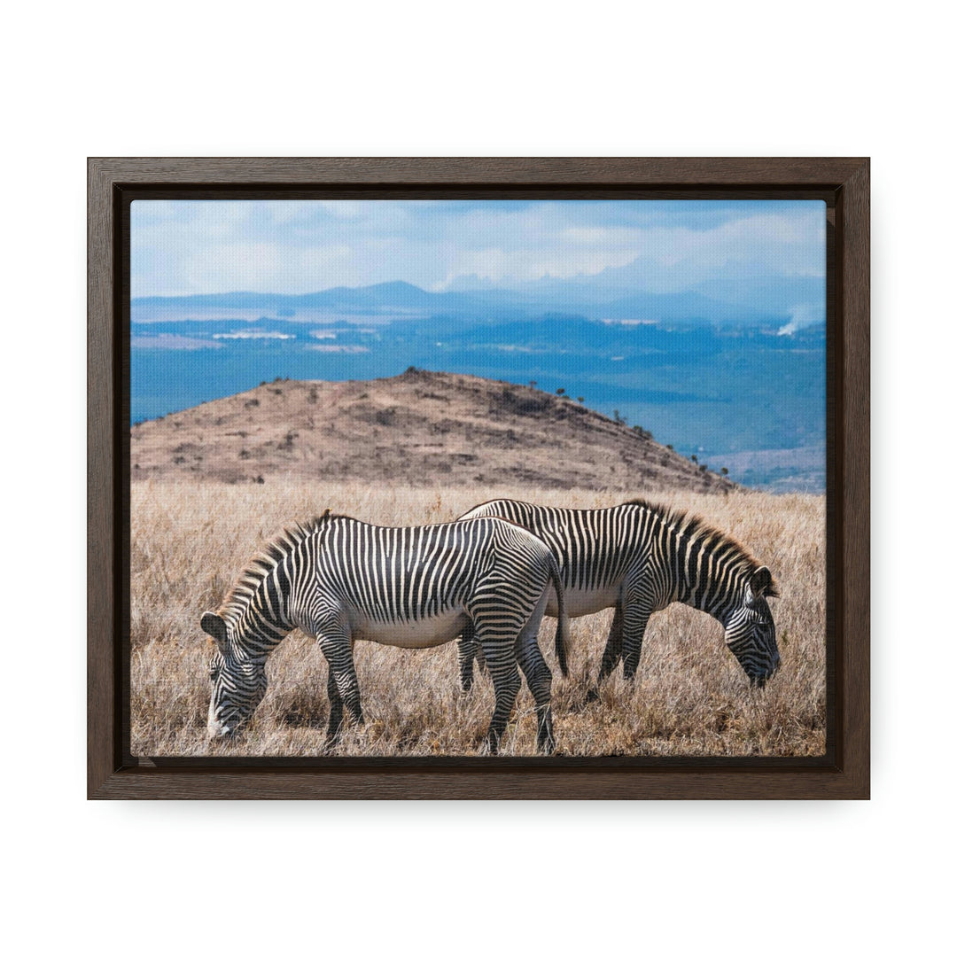 Zebra-Striped Expanse - Canvas With Frame