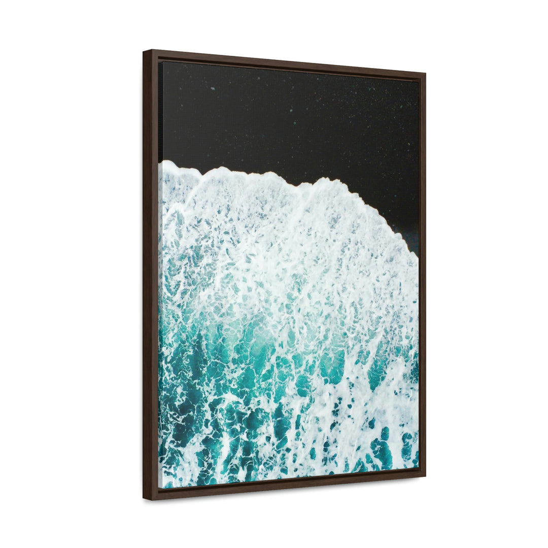 A Wave on Volcanic Sand - Canvas with Frame