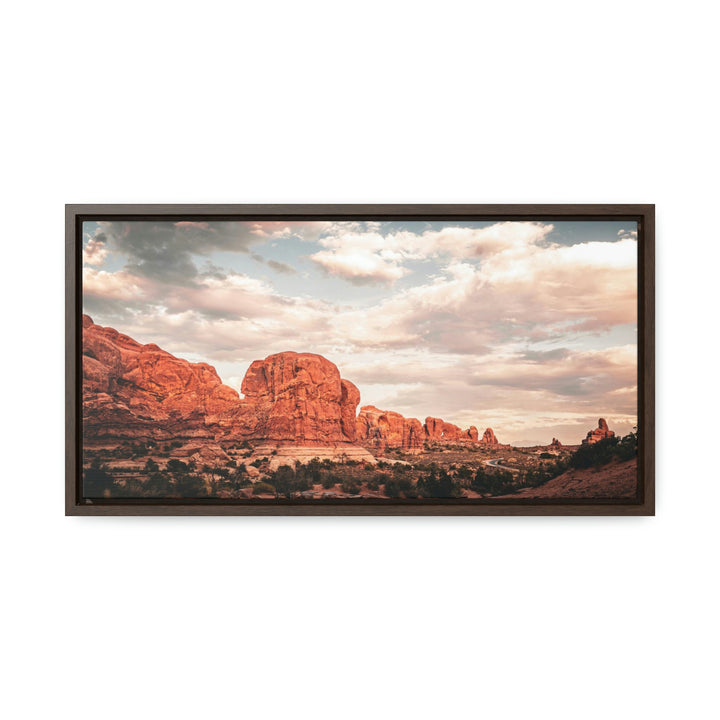 A Desert Sunset - Canvas with Frame