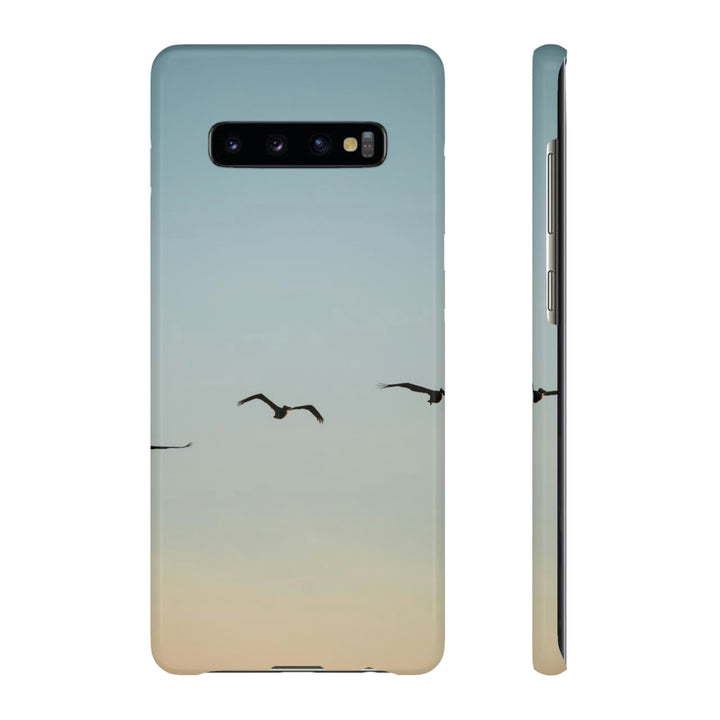 Brown Pelicans in Flight - Phone Case