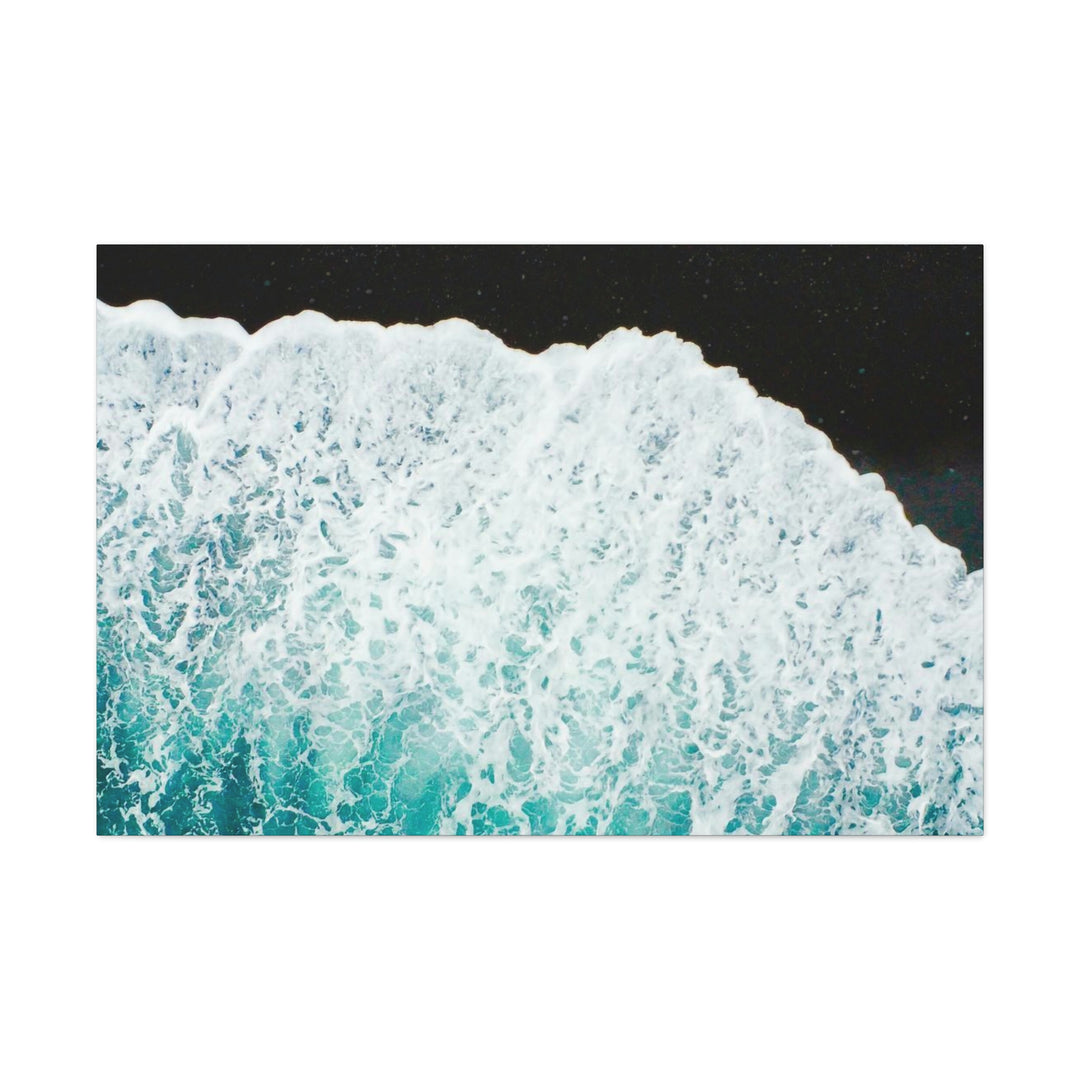 A Wave on Volcanic Sand - Canvas