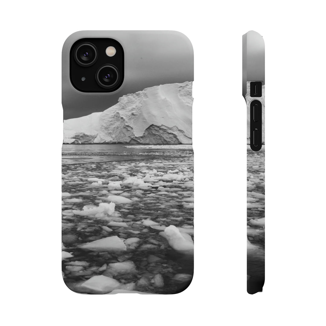 Lane of Ice In Black and White - Phone Case