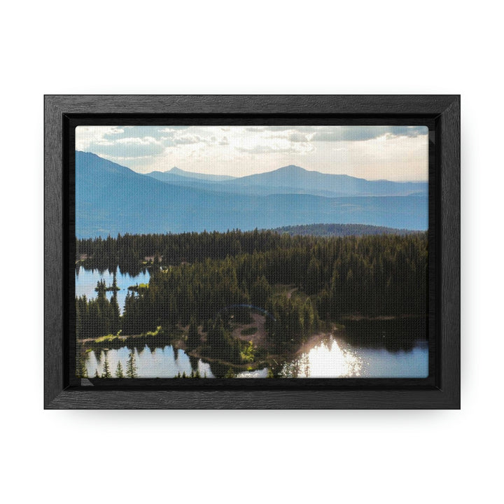 Cool Mountain Lakes - Canvas with Frame