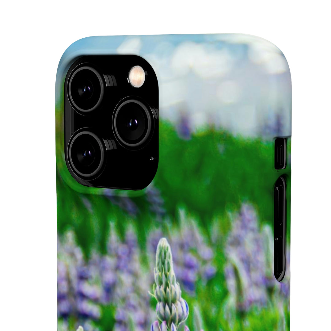 Glowing Lupin with Mountains - Phone Case