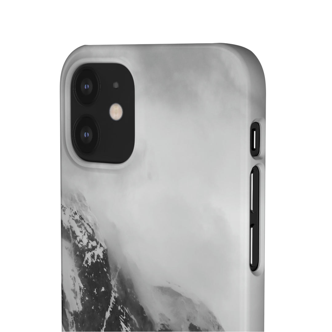 The Mist Descends in Black and White - Phone Case