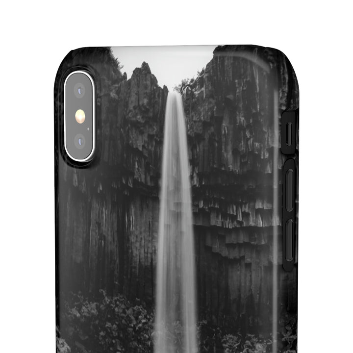 Svartifoss in Black and White - Phone Case