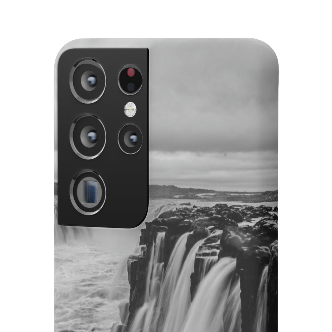 Selfoss in Black and White - Phone Case