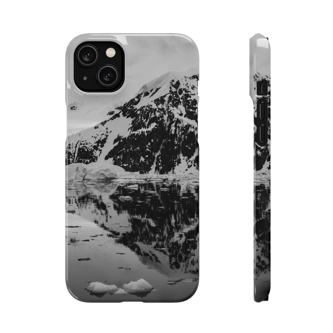 Reflected Calm in Black and White - Phone Case