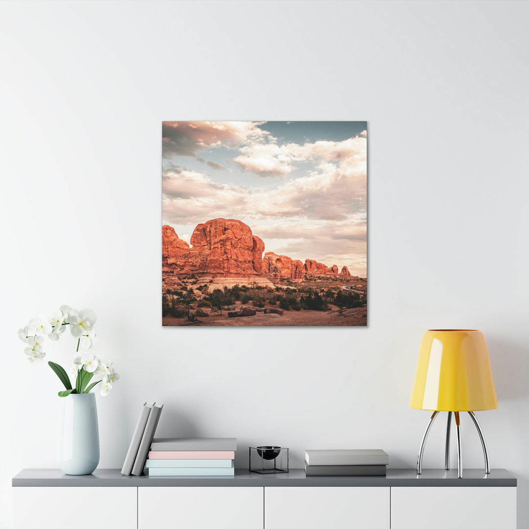 A Desert Sunset - Canvas