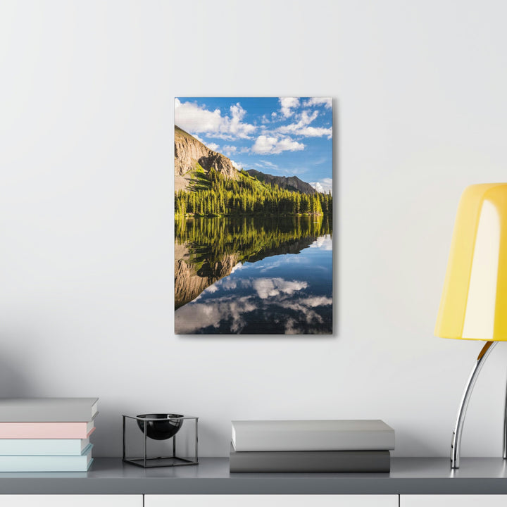 Mountain Scene Reflected - Canvas