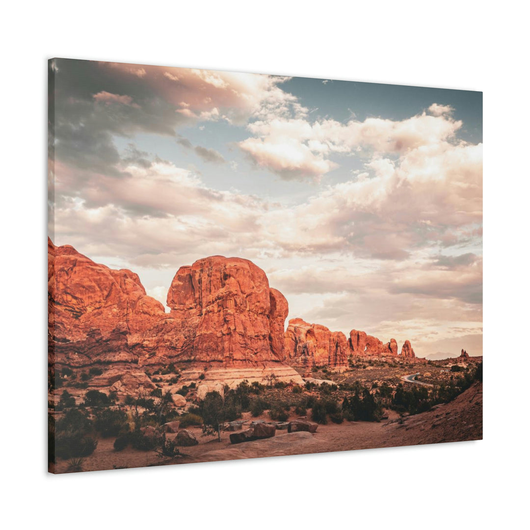 A Desert Sunset - Canvas