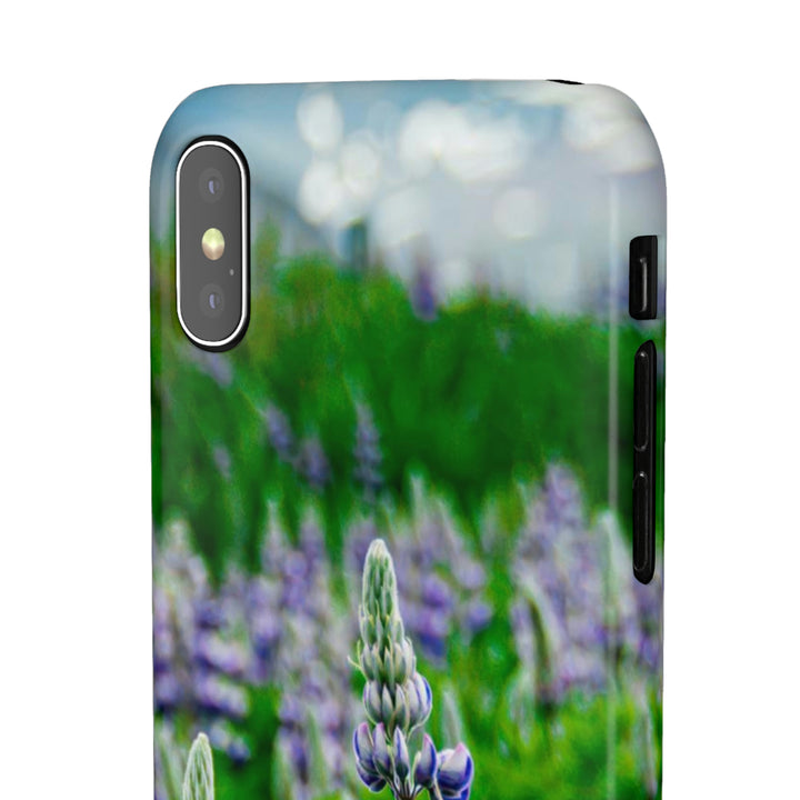 Glowing Lupin with Mountains - Phone Case