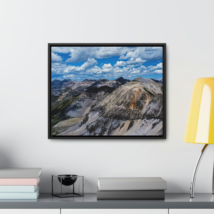 Imogene Pass From the Air - Canvas with Frame