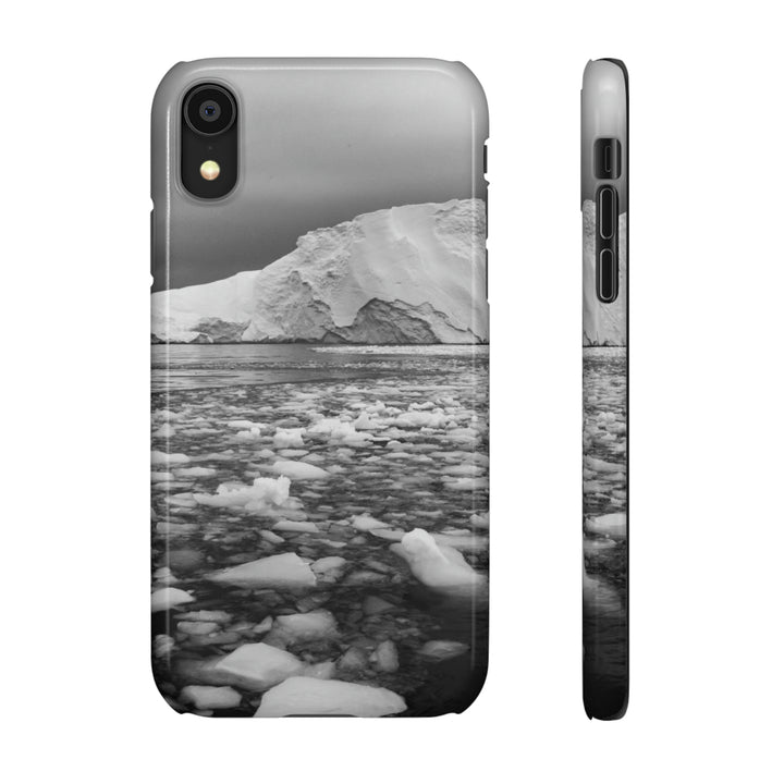 Lane of Ice In Black and White - Phone Case