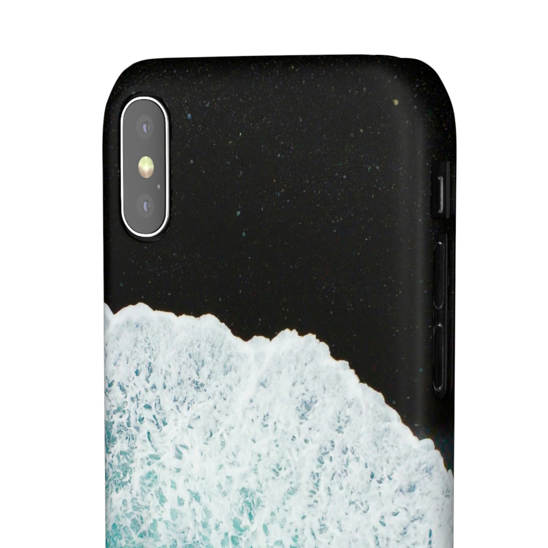 A Wave on Volcanic Sand - Phone Case