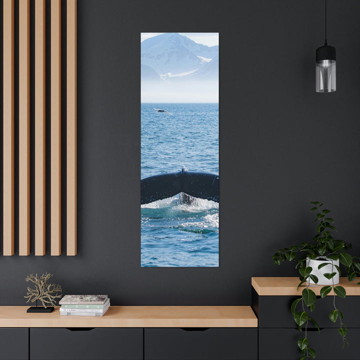 A Whale and A Mountain - Canvas