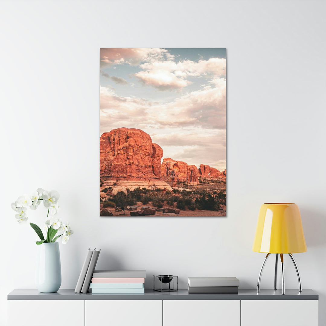 A Desert Sunset - Canvas