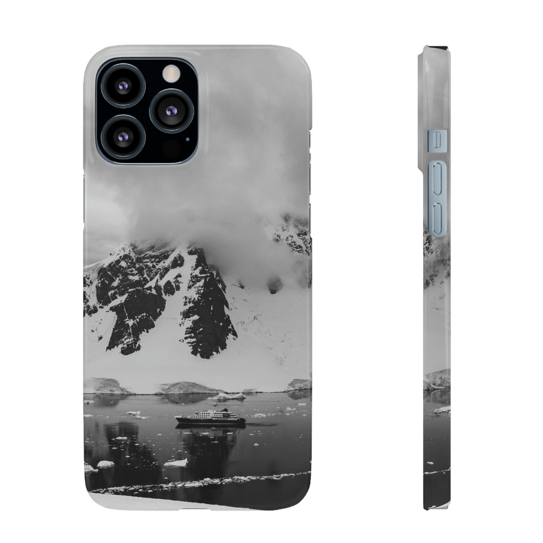 Peaceful Anchoring in Black and White - Phone Case