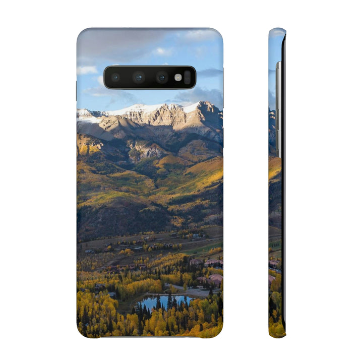 Glowing Mountainside - Phone Case