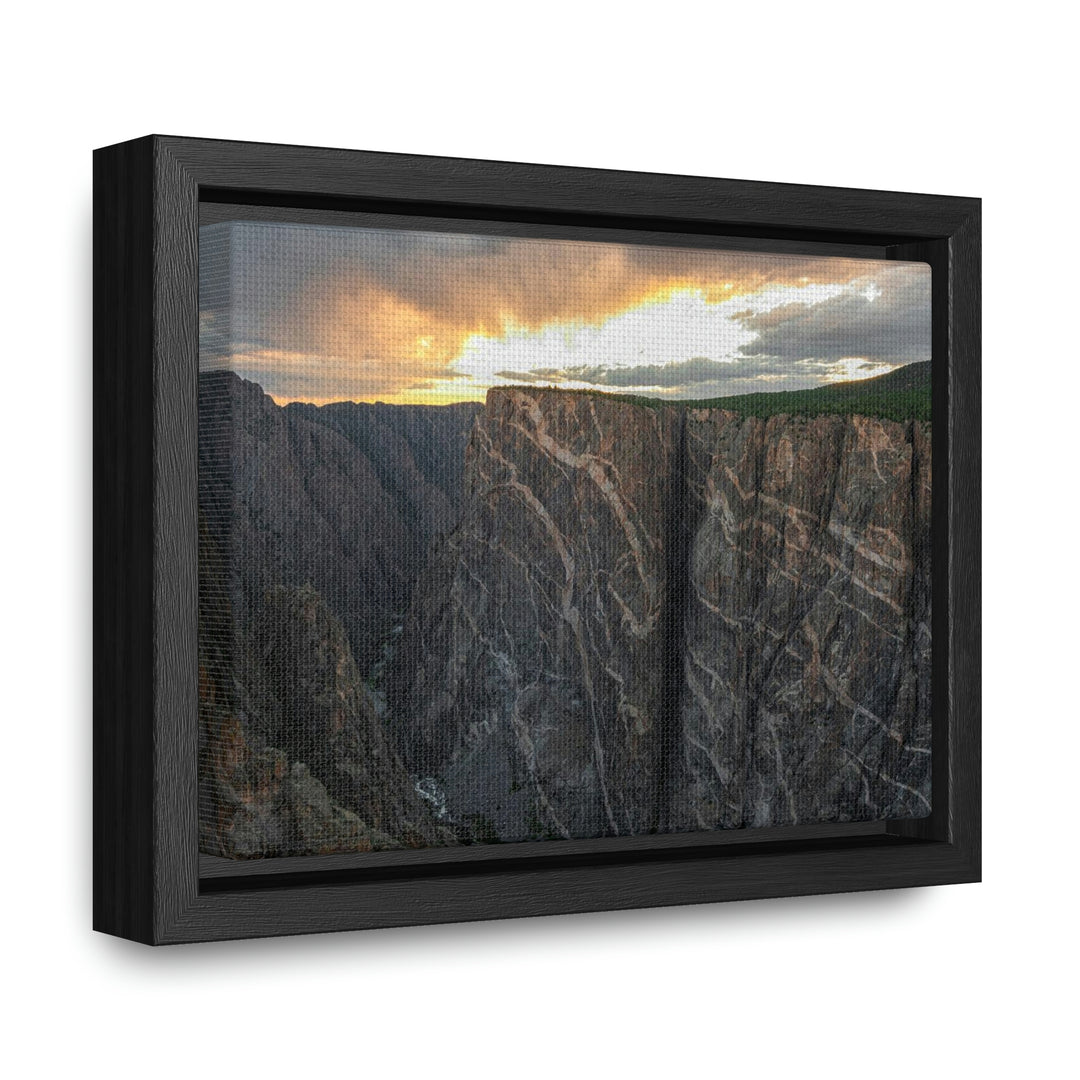 Painted Wall at Sunset Part 1 - Canvas with Frame