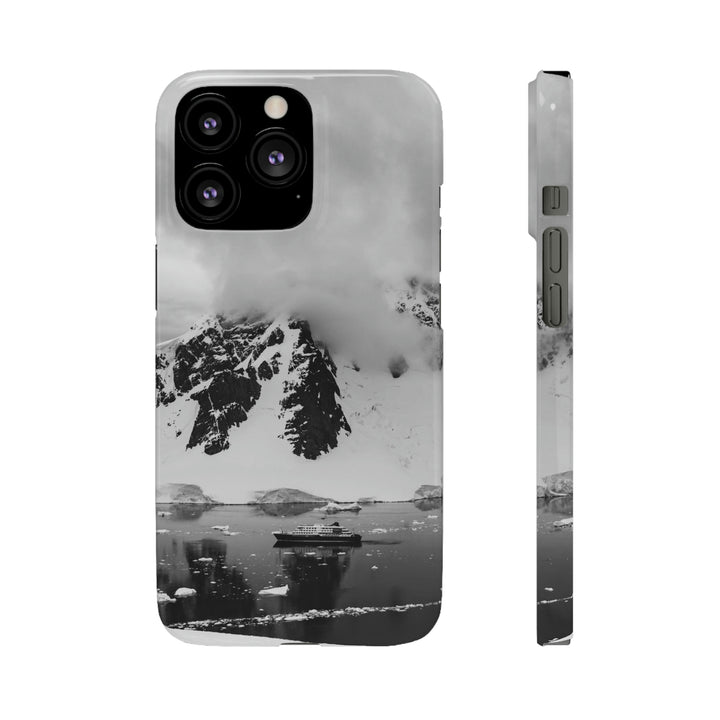 Peaceful Anchoring in Black and White - Phone Case