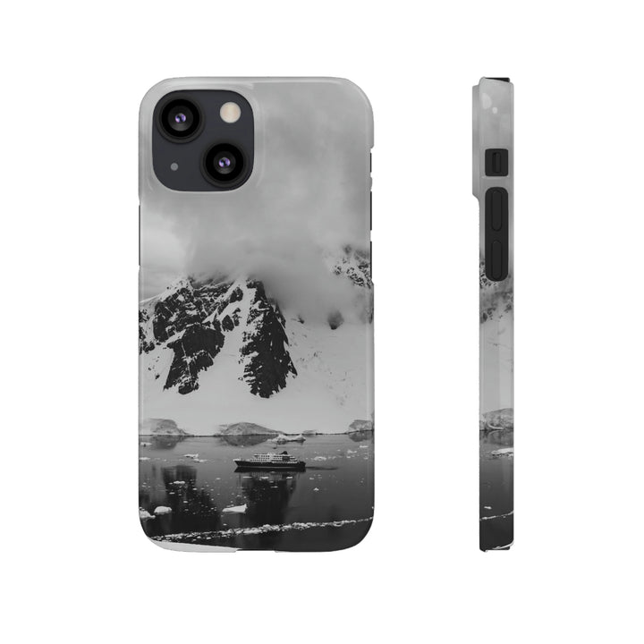 Peaceful Anchoring in Black and White - Phone Case