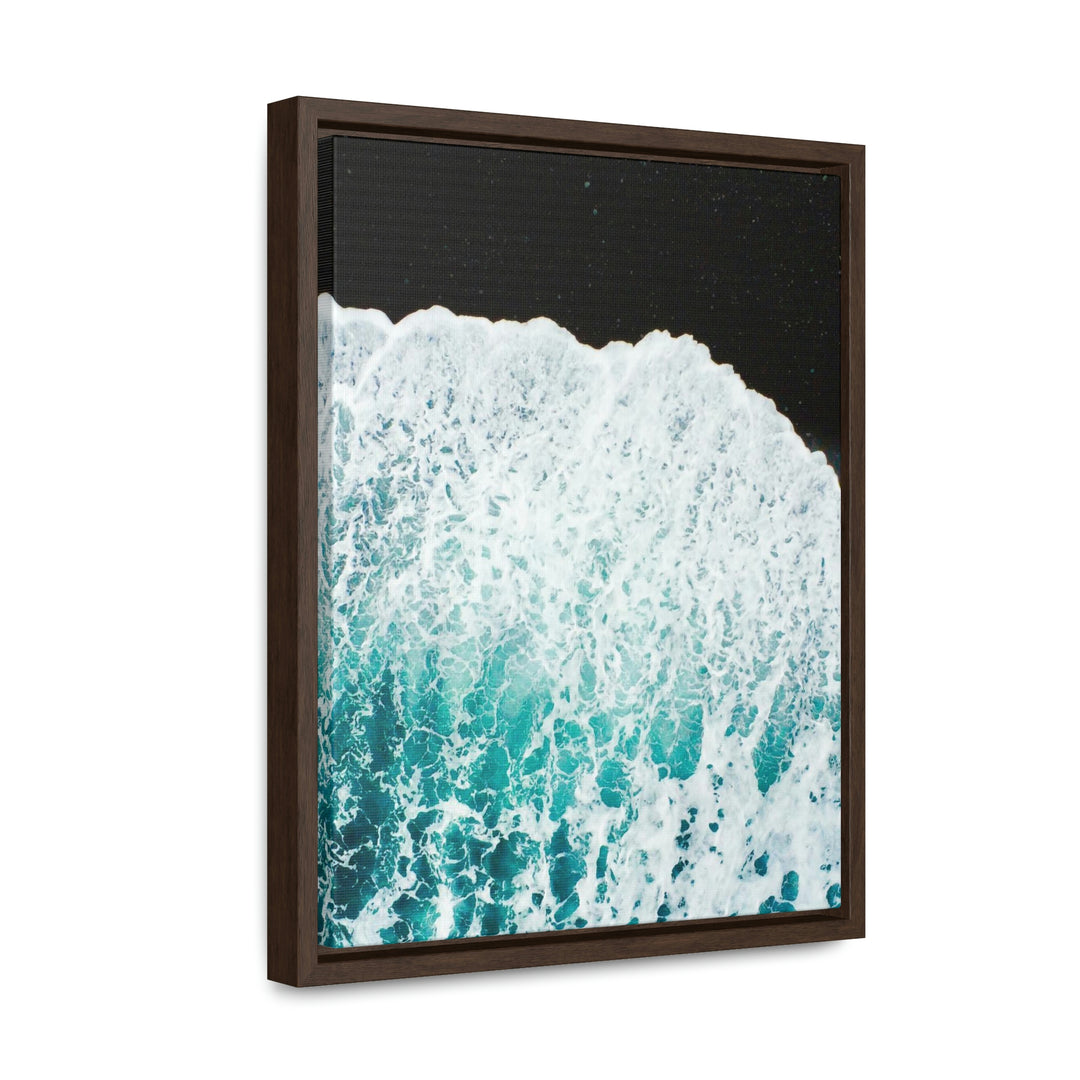 A Wave on Volcanic Sand - Canvas with Frame