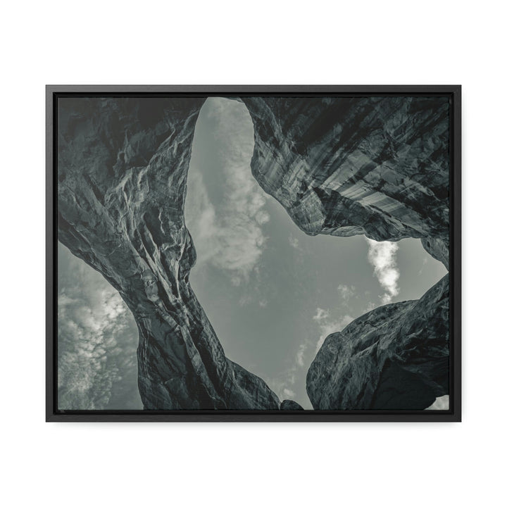 Natural Frames Part 3 in Black and White - Canvas with Frame