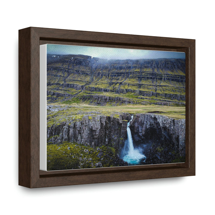 A Remote Waterfall - Canvas with Frame