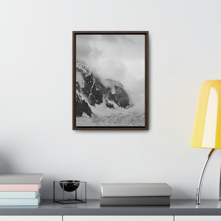 The Mist Descends in Black and White - Canvas with Frame