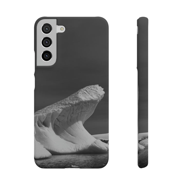 The Angles of an Iceberg in Black and White - Phone Case