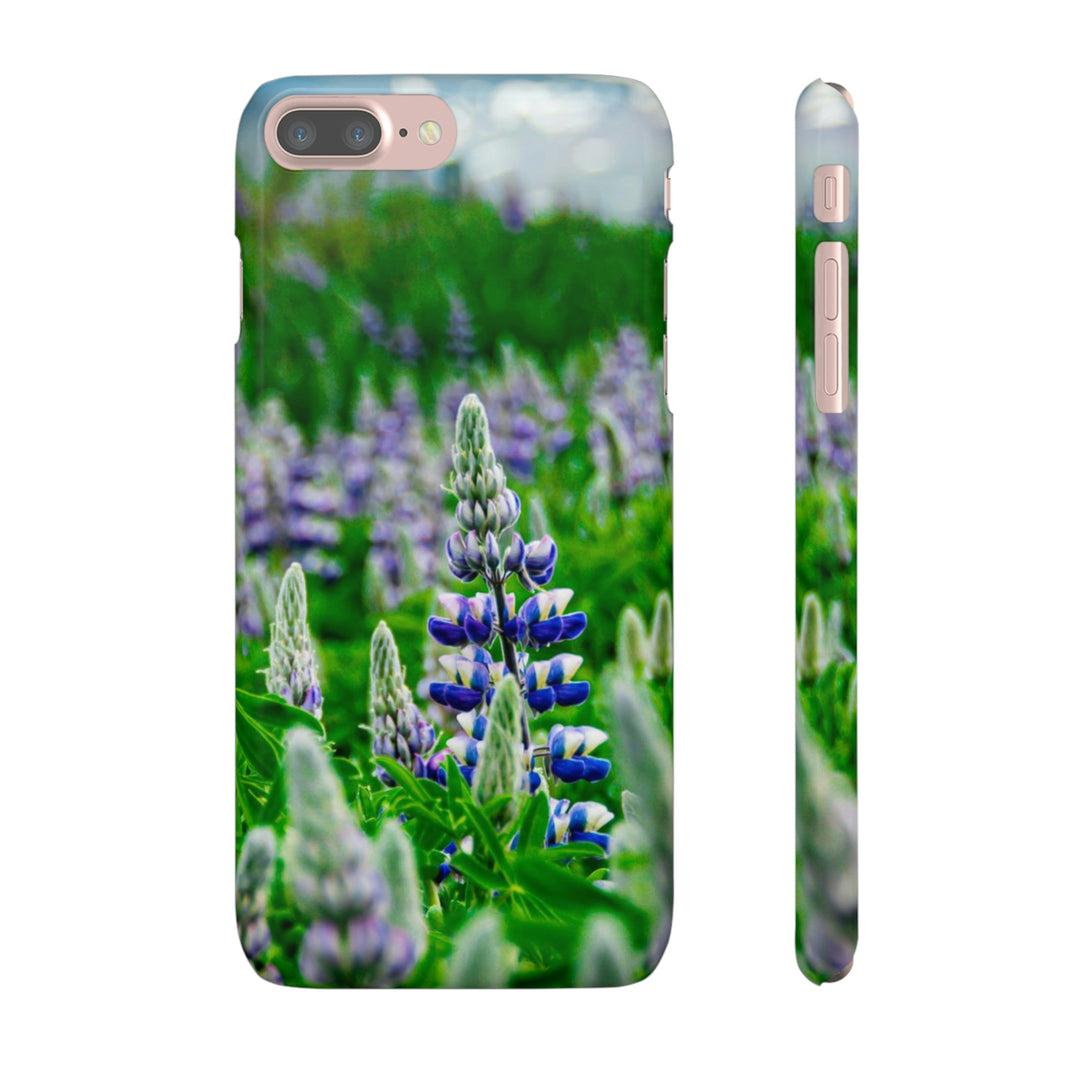 Glowing Lupin with Mountains - Phone Case