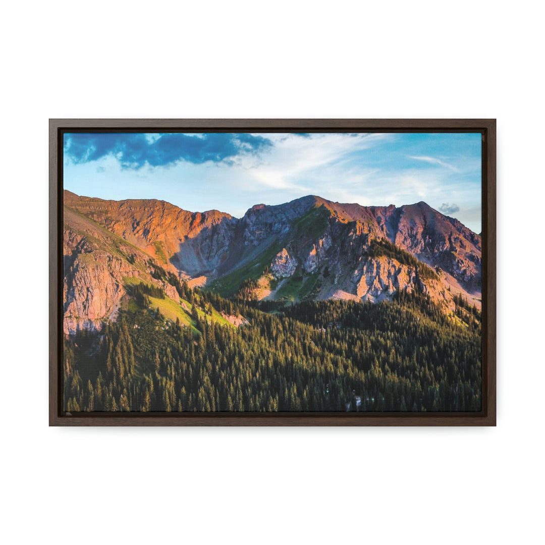 Fading Mountain Light - Canvas with Frame