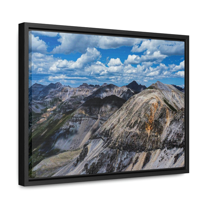 Imogene Pass From the Air - Canvas with Frame