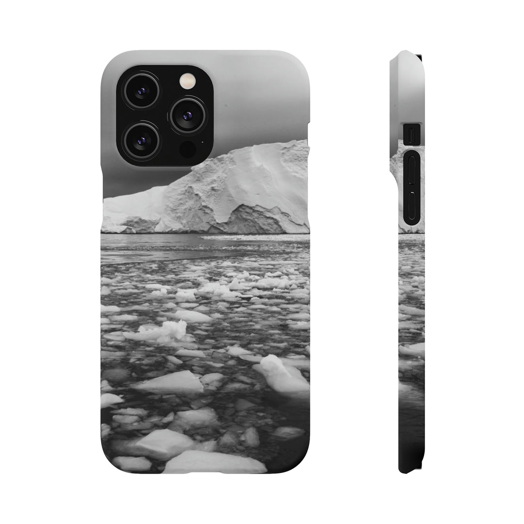 Lane of Ice In Black and White - Phone Case