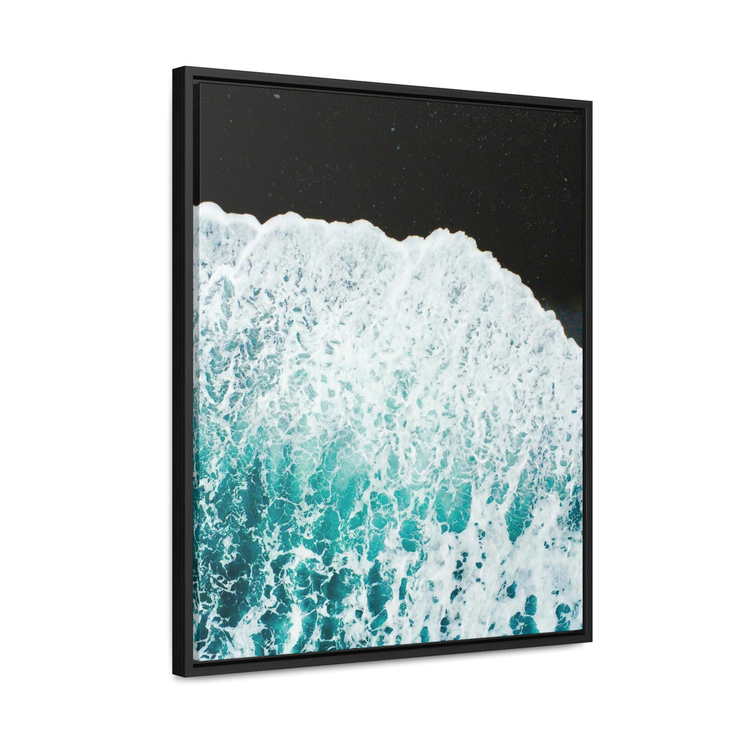 A Wave on Volcanic Sand - Canvas with Frame