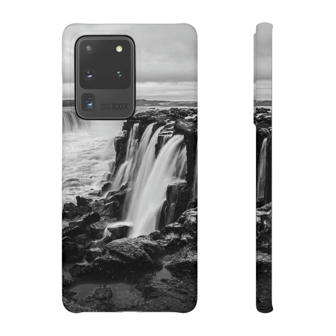 Selfoss in Black and White - Phone Case