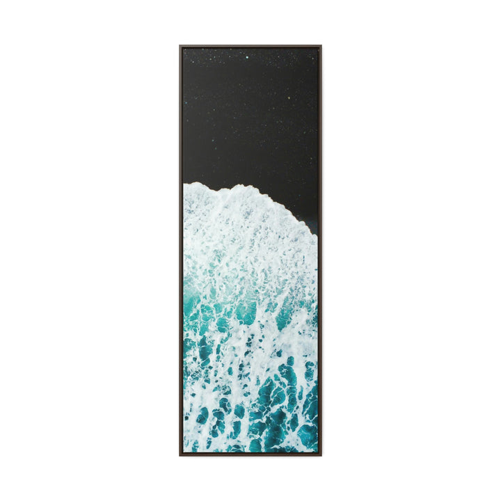 A Wave on Volcanic Sand - Canvas with Frame