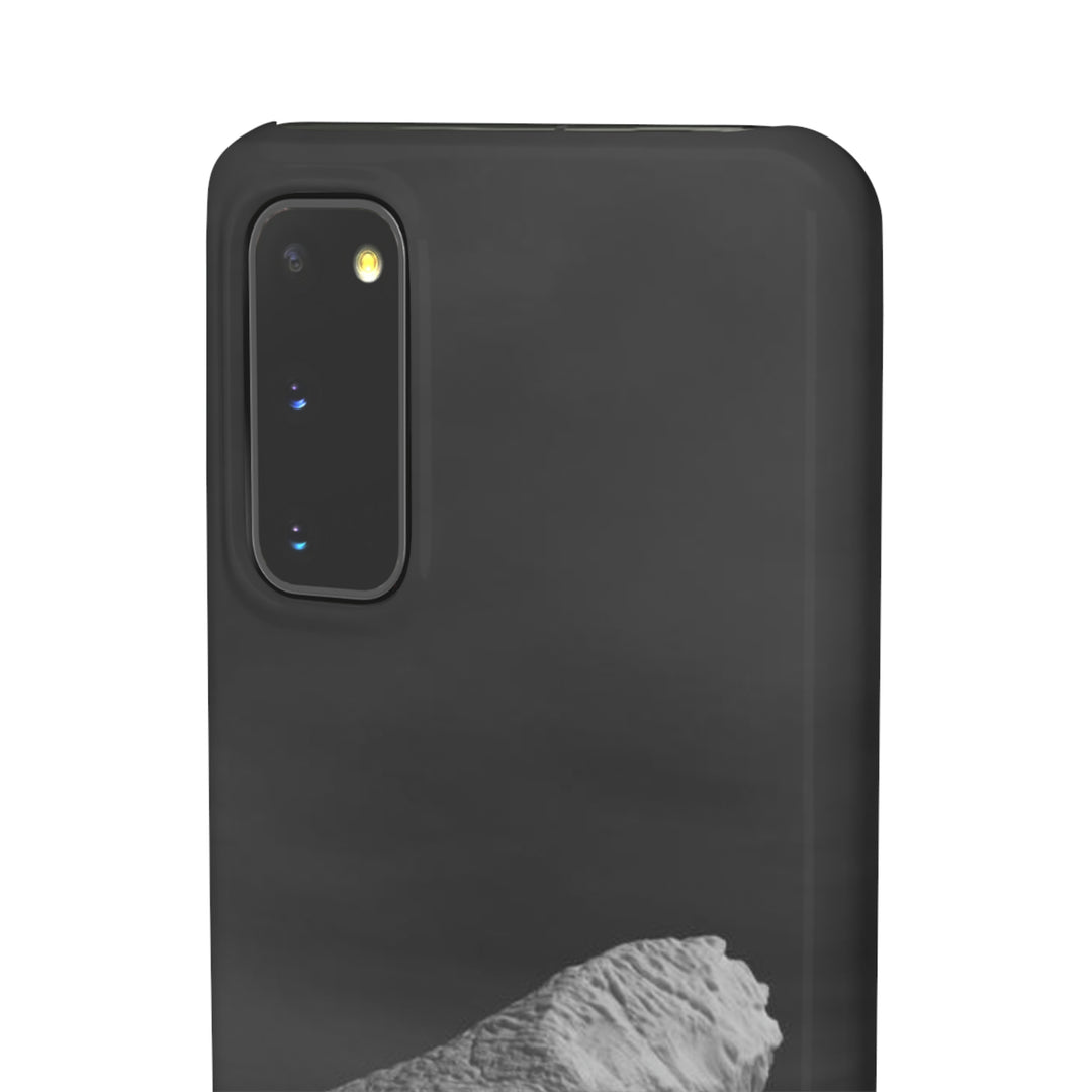 The Angles of an Iceberg in Black and White - Phone Case