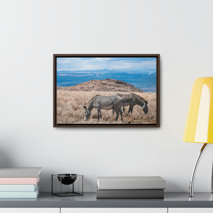 Zebra-Striped Expanse - Canvas With Frame