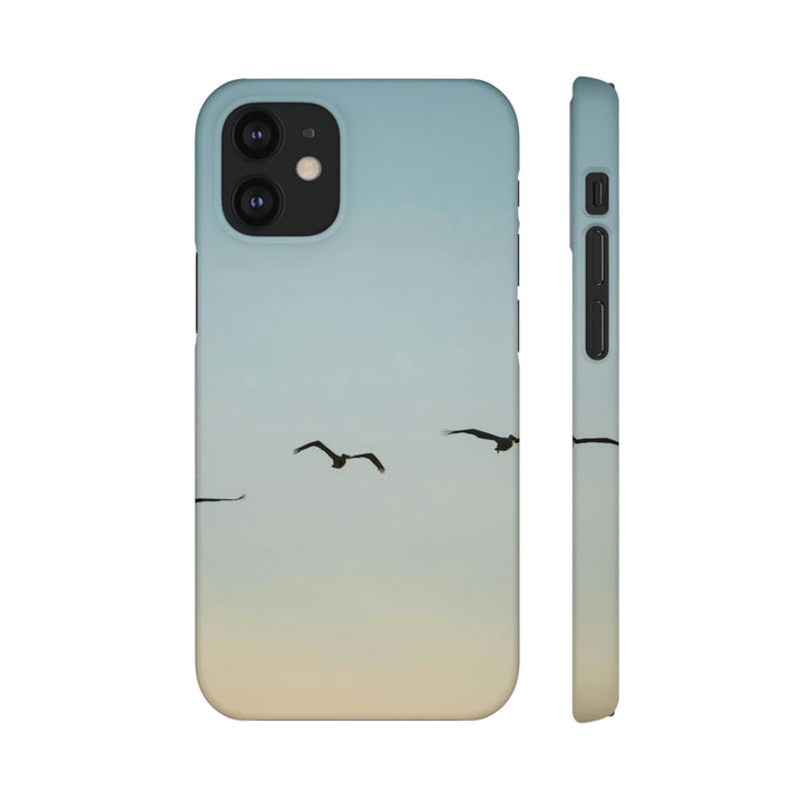 Brown Pelicans in Flight - Phone Case