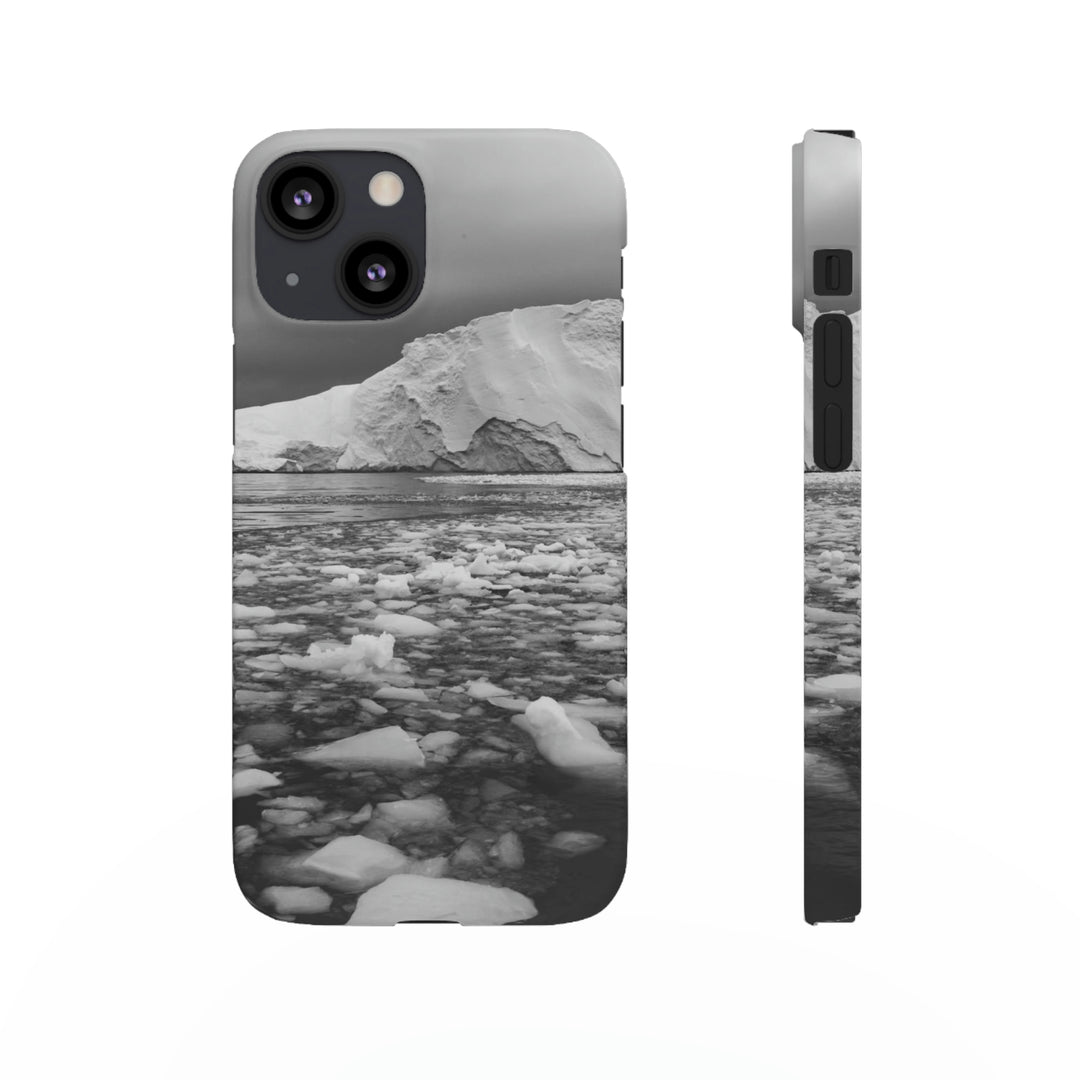 Lane of Ice In Black and White - Phone Case