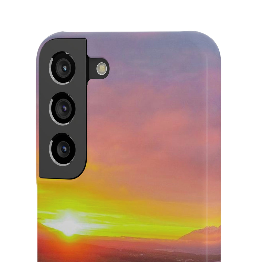 Sunset Over the Fjord Part 1 - Phone Case