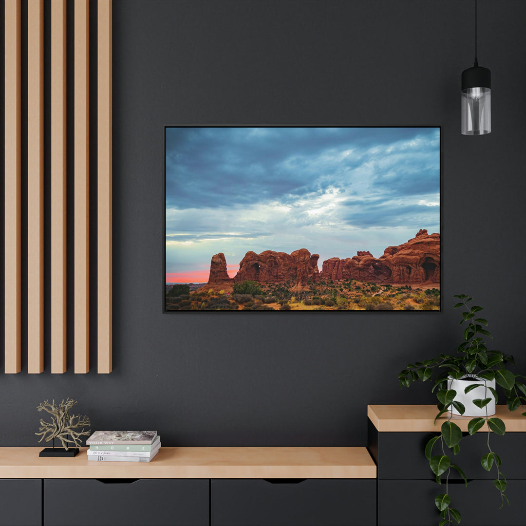 Arches at Sunset - Canvas with Frame