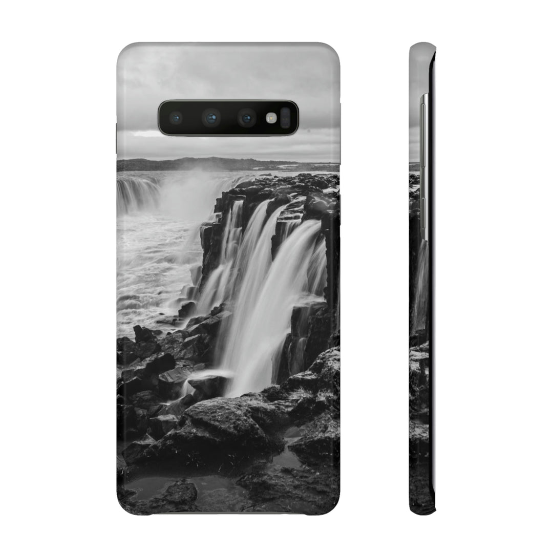 Selfoss in Black and White - Phone Case