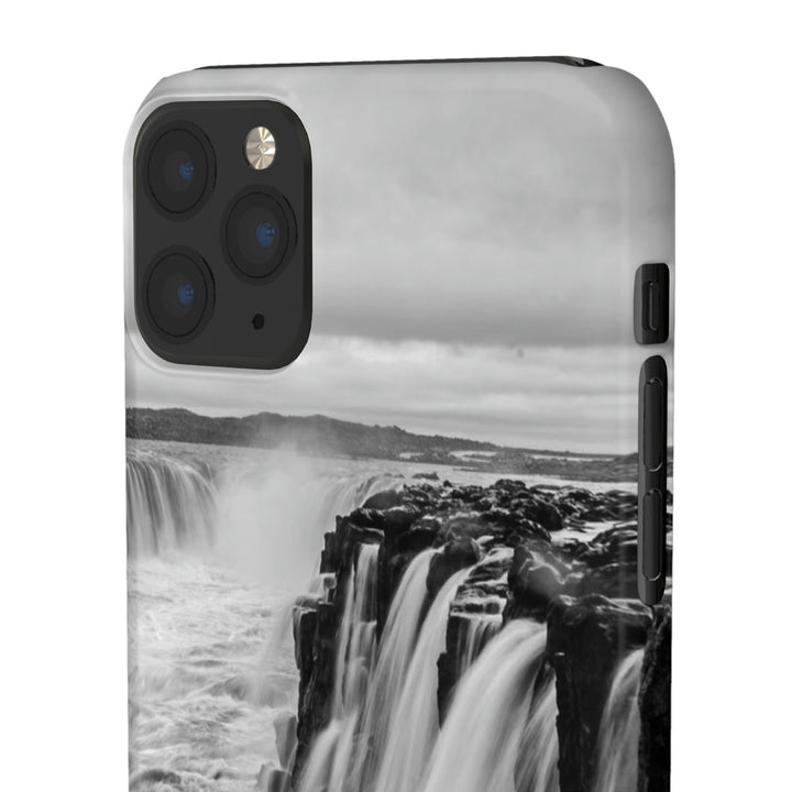 Selfoss in Black and White - Phone Case