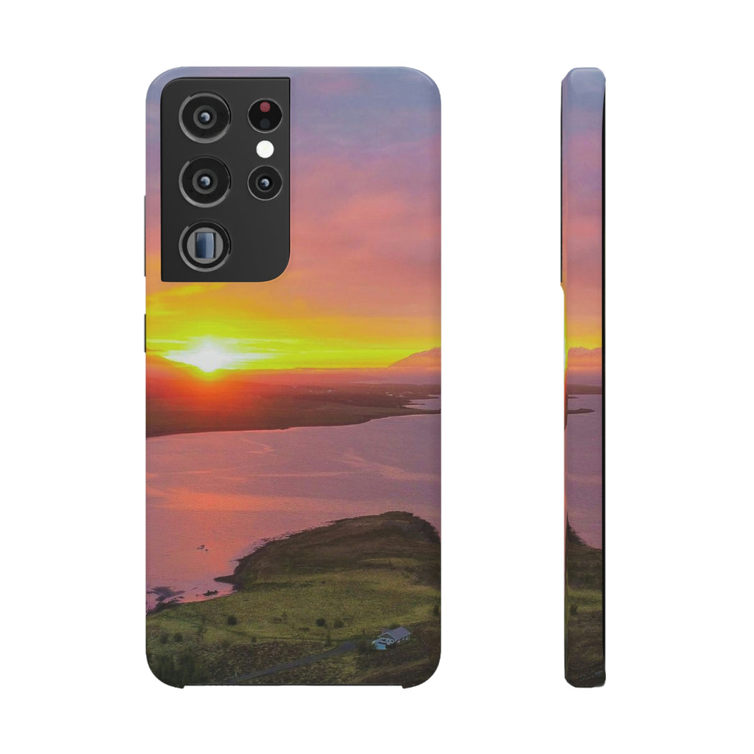 Sunset Over the Fjord Part 1 - Phone Case